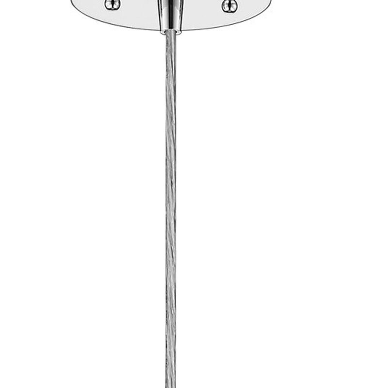 Hivvago Contemporary Silver Globe Pendant Hanging Light