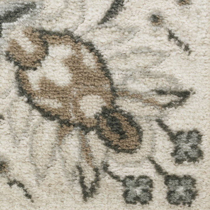 HomeRoots Abstract Non Skid Area Rug