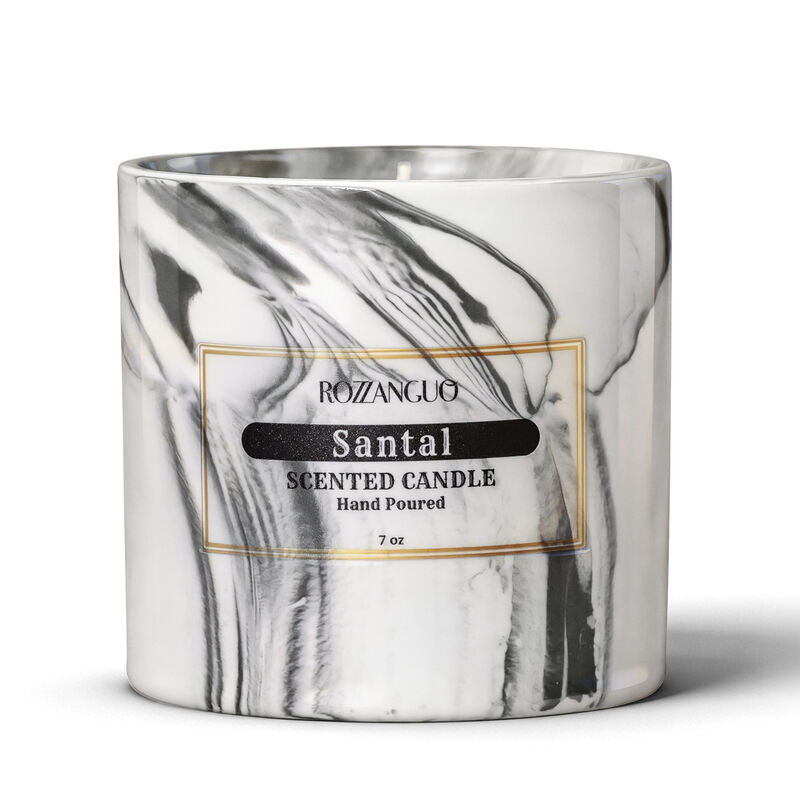 Soy and Coconut Wax Blend Single Wick Hand Poured Ceramic Jar Candle