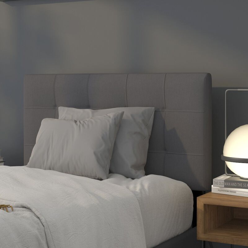 Flash Furniture Tufted Upholstered Twin Size Headboard in Dark Gray Fabric image number 5