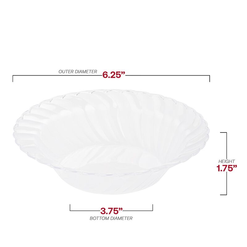12 oz. Clear Flair Plastic Soup Bowls (90 Bowls) image number 4