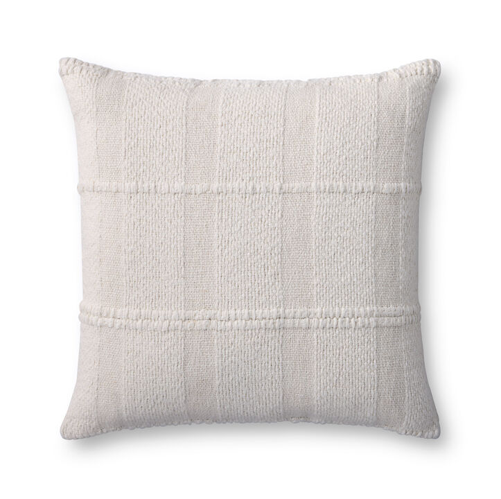 PLL0126 Ivory 22''x22'' Cover Only Pillow
