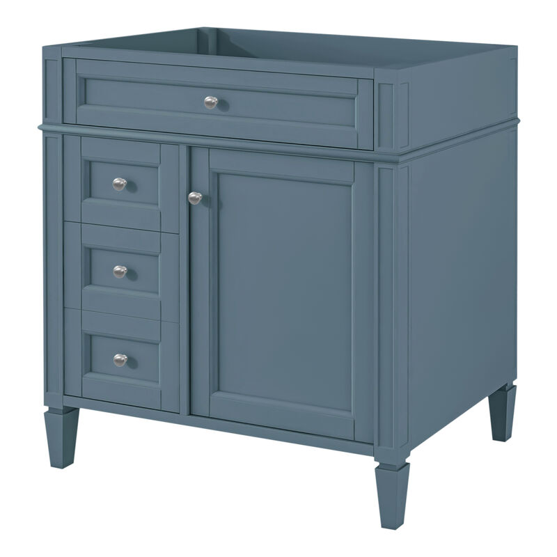 30" Freestanding Bathroom Vanity Without Top Sink image number 6