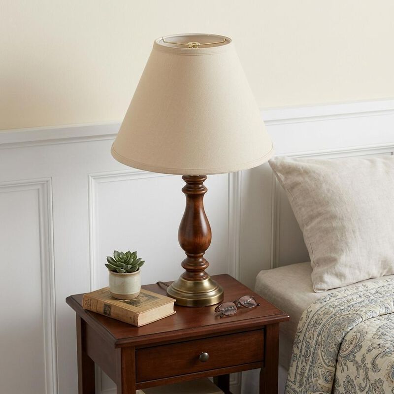 HomeRoots Beige Linen Cone Lamp Shade image number 1