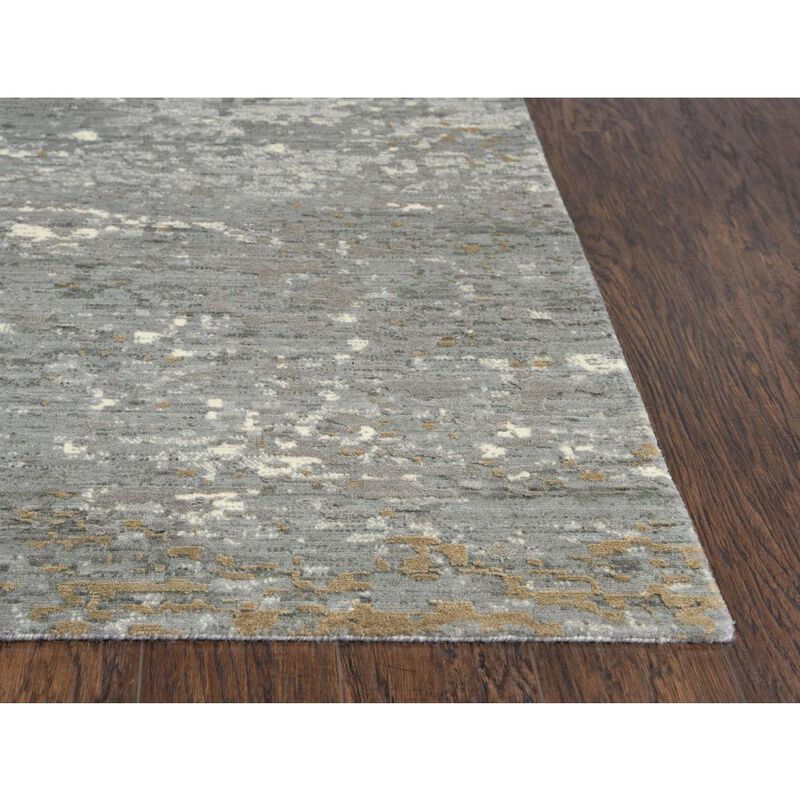 Hybrid Cut Pile Wool/ Tencel Rug, 5' x 8'