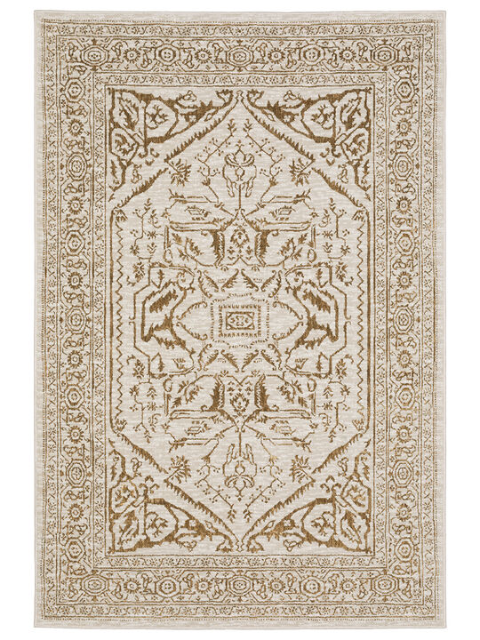 Intrigue 3'10" x 5'5" Ivory Rug