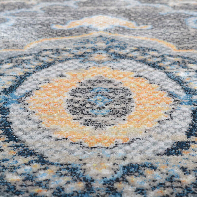 RUGSOTIC CARPETS MACHINE MADE POLYESTER AREA RUGS  - Rectangle Shape, Classic Oriental Traditional  Design, Low Pile Machine Made Area Rugs (M00109) image number 3