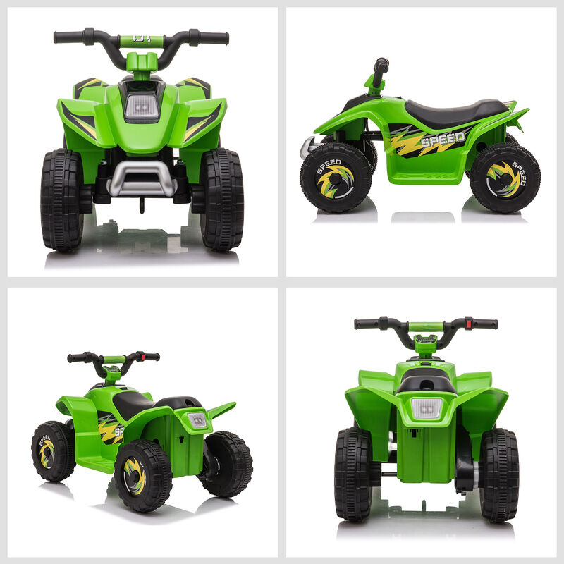 BreeBe 6V Kids ATV 4-Wheeler Ride on Car, Electric Motorized Quad Battery Powered Vehicle with Forward/Reverse Switch image number 7