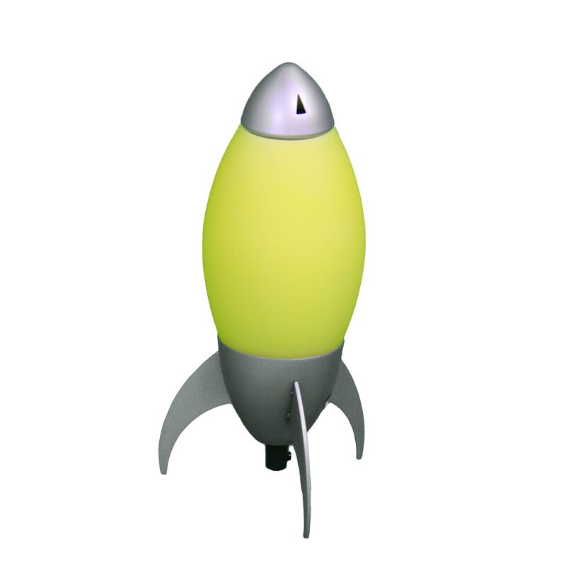 Hivvago 11" Yello Acrylic Bedside Table Lamp With Yellow Shade