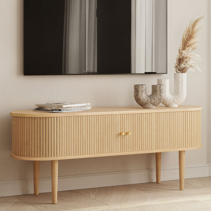 SLIDDO 55 TV Stand with storage.