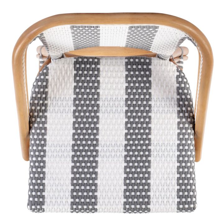 Butler Specialty Lila Rattan 28 in. Seat Height Bar Stool with Back and Footrest