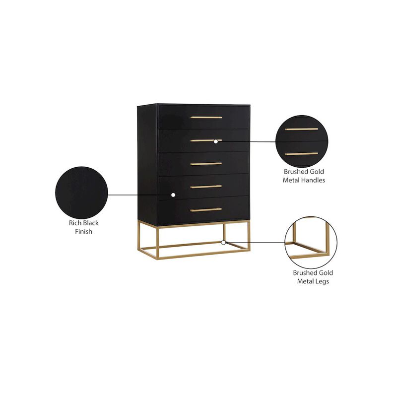 Meridian Furniture Maxine Black Chest