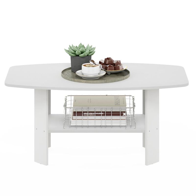 Furinno Simple Design Coffee Table, White