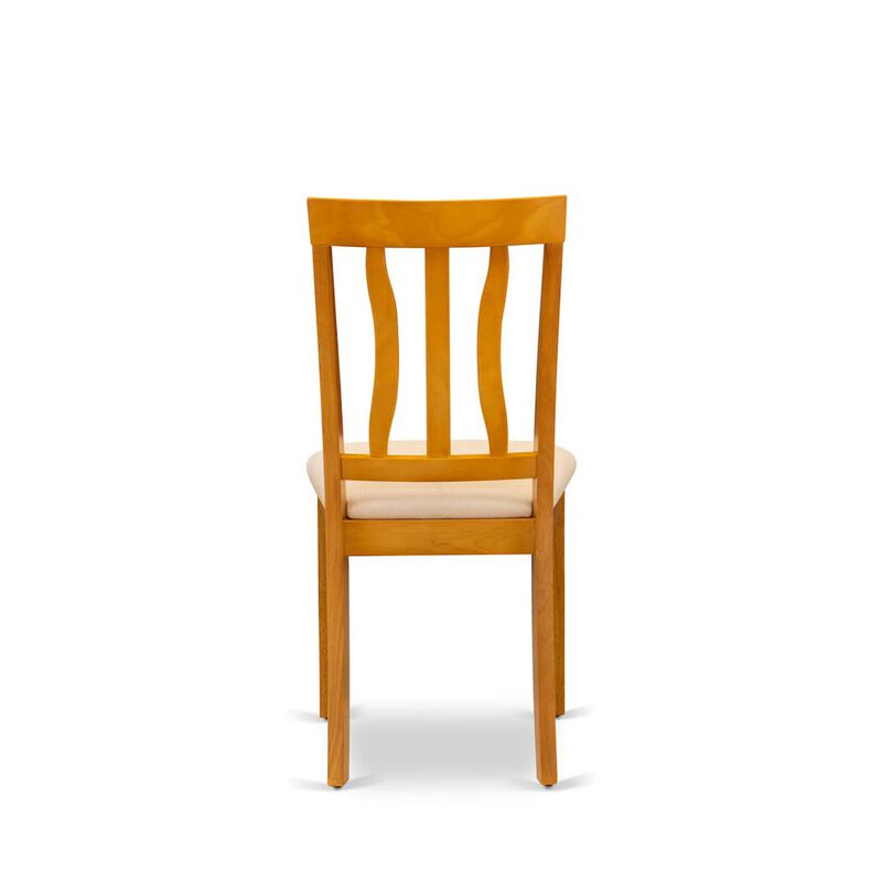 ANC-OAK-C Antique Dining Chair Cushion Seat with Oak Finish