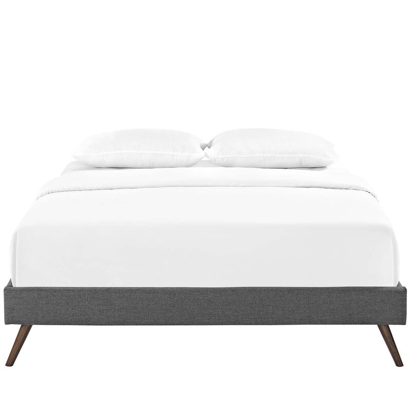 Modway - Loryn Queen Fabric Bed Frame with Round Splayed Legs