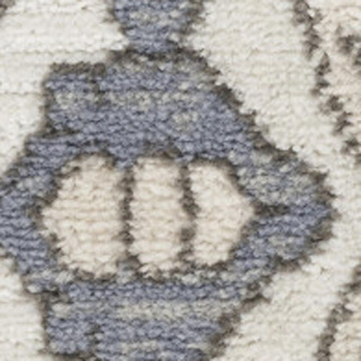 HomeRoots Medallion Distressed Runner Rug