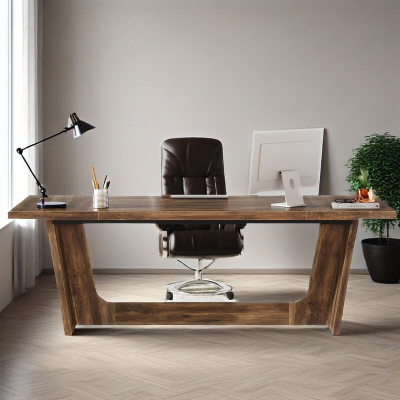 Sturdy Office Desk for Home or Study with Modern Contemporary Style