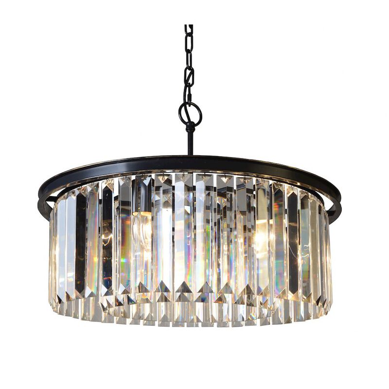 Alex Hamilton Charlotte Round Crystal Pendant