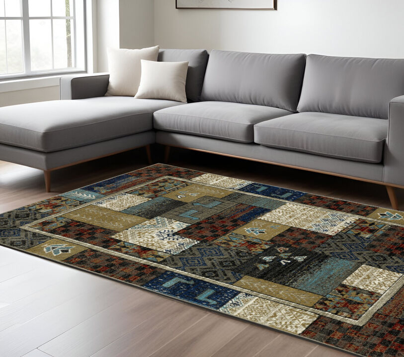HomeRoots Patchwork Area Rug