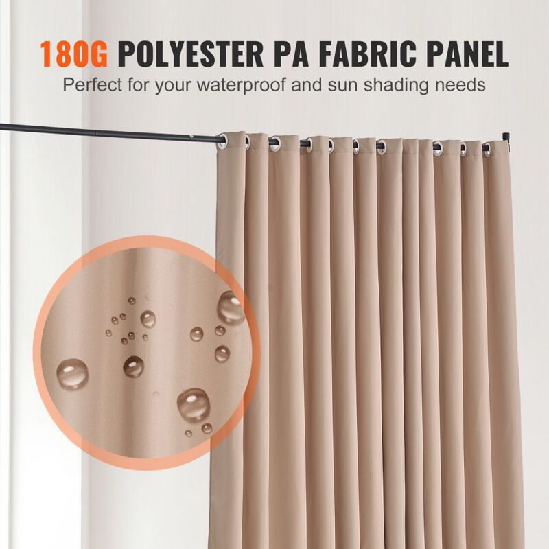 Freestanding Room Divider with Wheels for Office Bedroom and Study image number 4