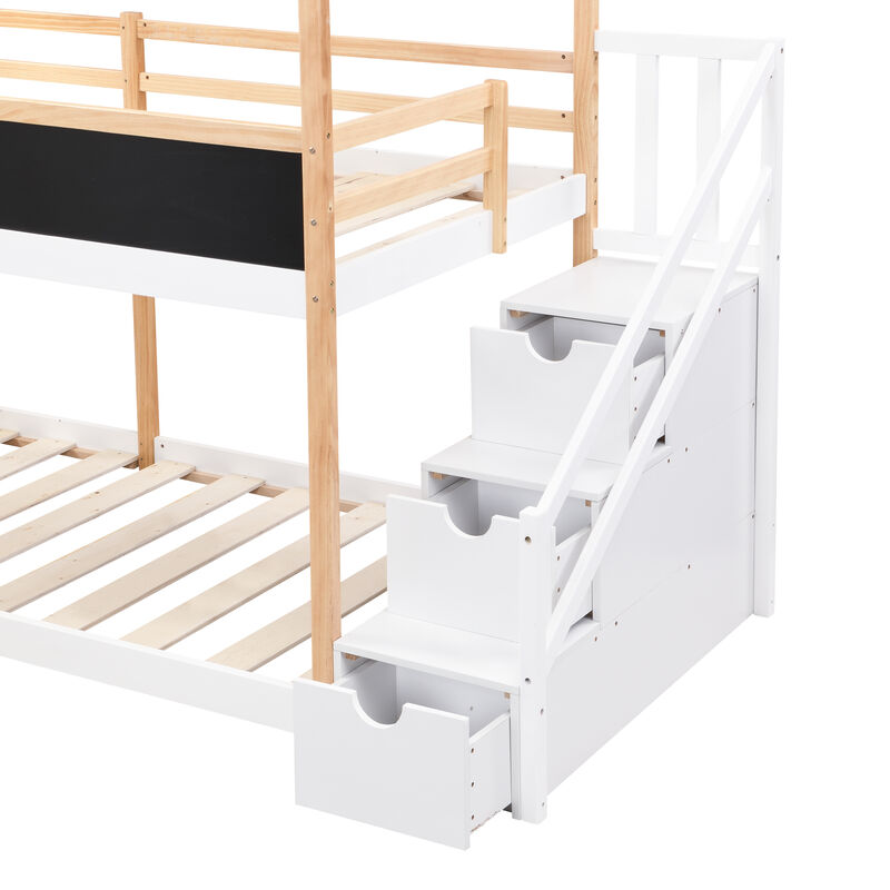 Skedce Twin over Twin Bunk Bed image number 4