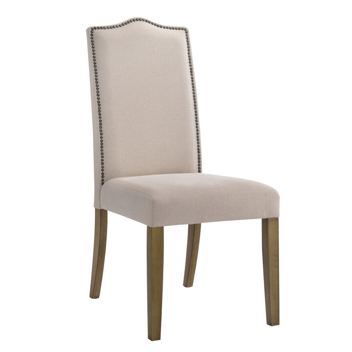 Linen Upholstered Parsons Side Chair for Dining