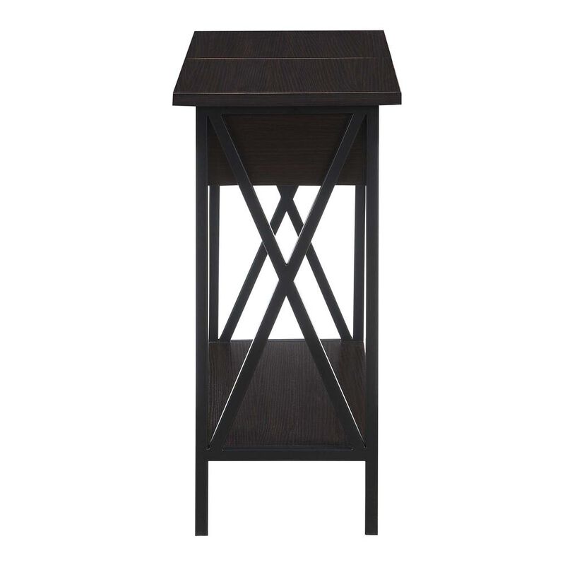 Convenience Concepts Tucson Flip Top End Table with Charging Station