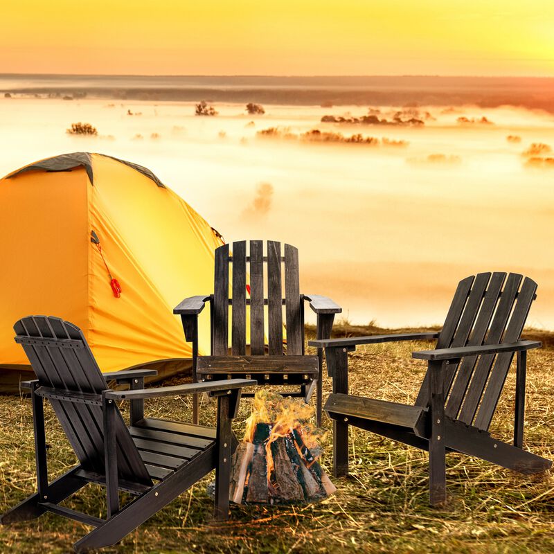 Westport Outdoor Patio Traditional Acacia Wood Adirondack Chair