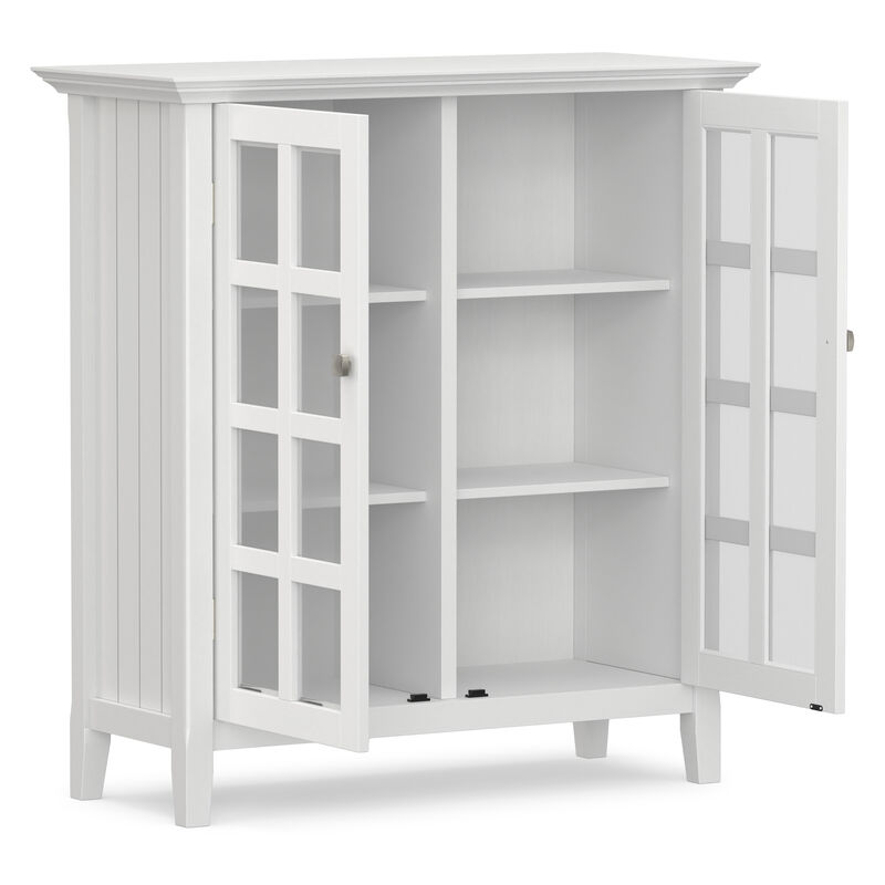 Acadian 39 inch Wide Solid Wood Transitional Storage Cabinet in White image number 4