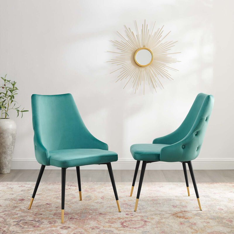 Adorn Dining Side Chair Performance Velvet Set of 2 image number 1