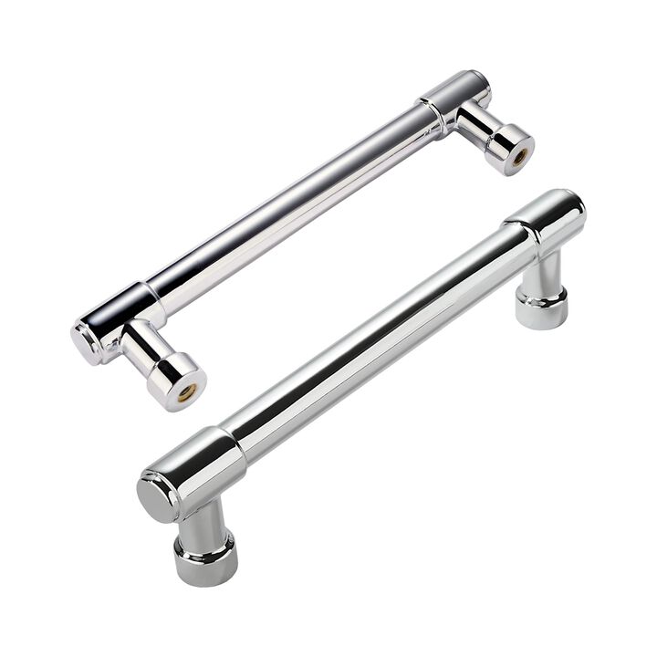 ZAUYX Solid Heavy Duty Jasper Pulls 2 Pack Polished Chrome Cabinet Pulls 3-1/2 Inch Hole Centers for Kitchen Cupboard Handles Mo