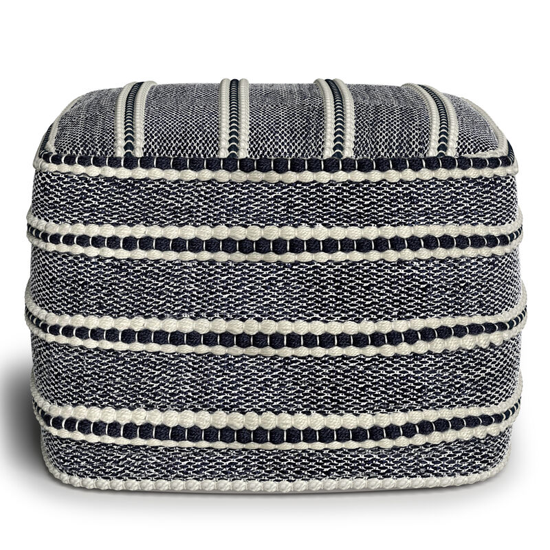 Corrie Square Woven Outdoor/ Indoor Pouf