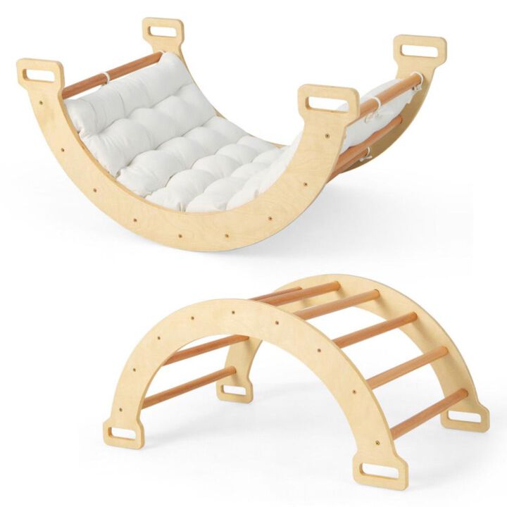 Hivvago 2-in-1 Arch Rocker with Soft Cushion for Toddlers