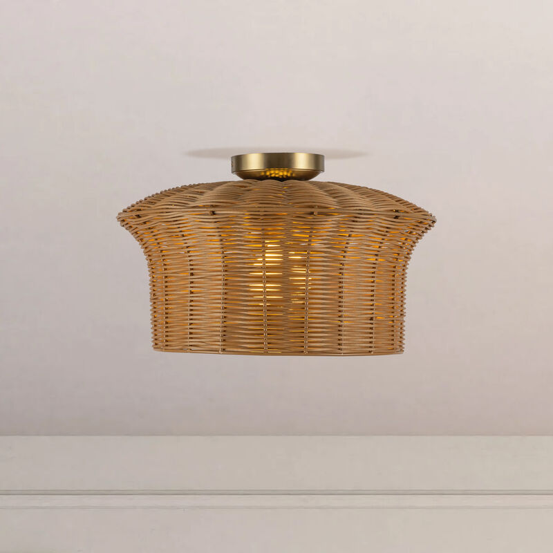 Kai 16 in Socket Semi Flush Mount image number 3