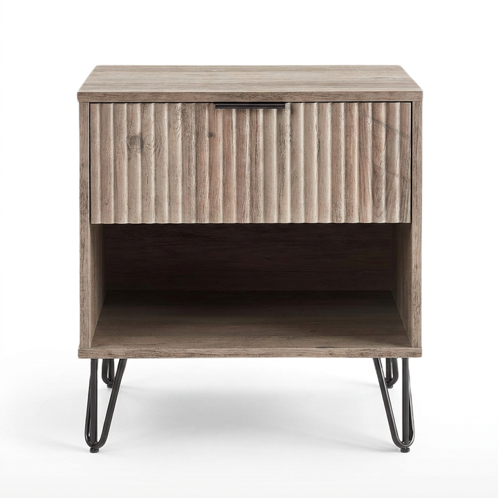 Dumbo 1-Drawer Nightstands in Gray (Set of 2)