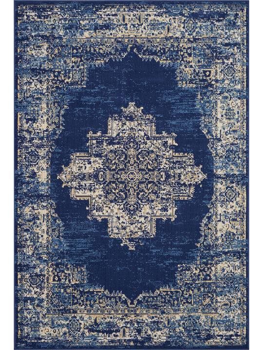 Grafix GRF14 Navy/Blue 6' x 9' Rug
