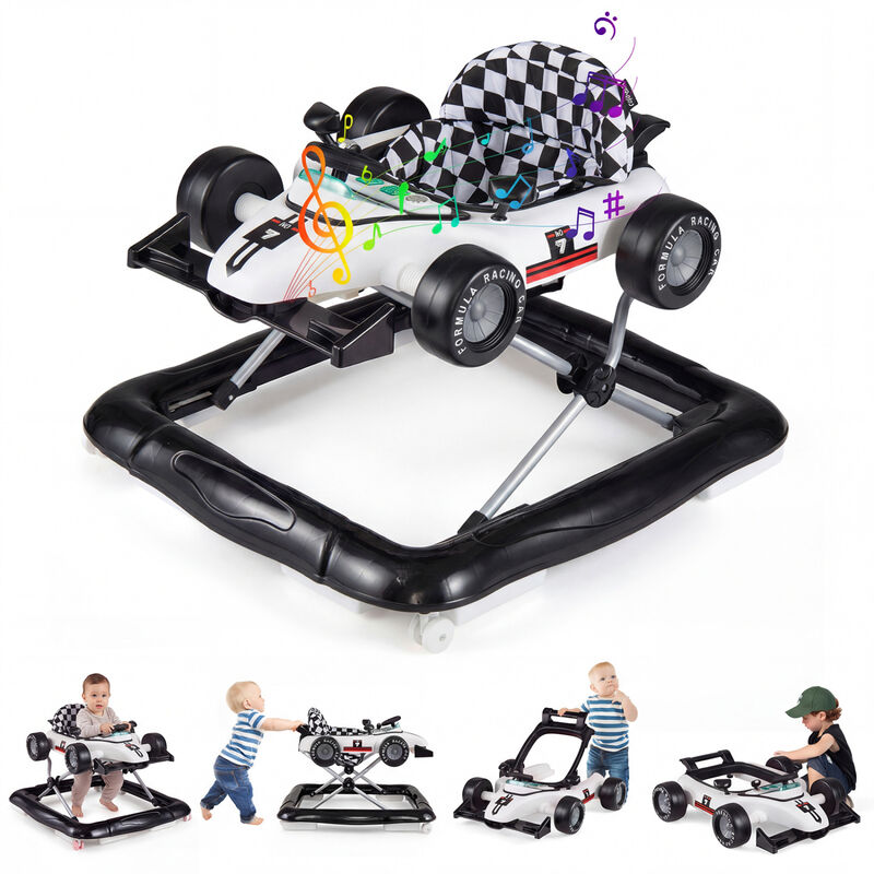 4-in-1 Adjustable Baby Walker with Activity Center and Music Box image number 7