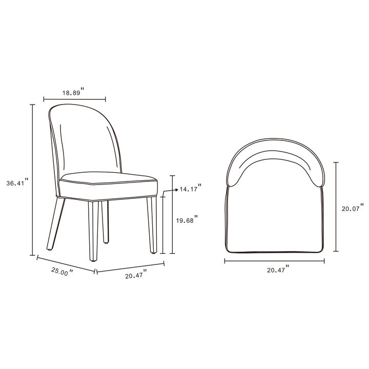 Hillman Blue Dining Chairs (Set of 2)