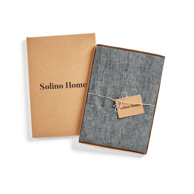 Solino Home 100% Pure Linen Bistro Apron - Kitchen Linen