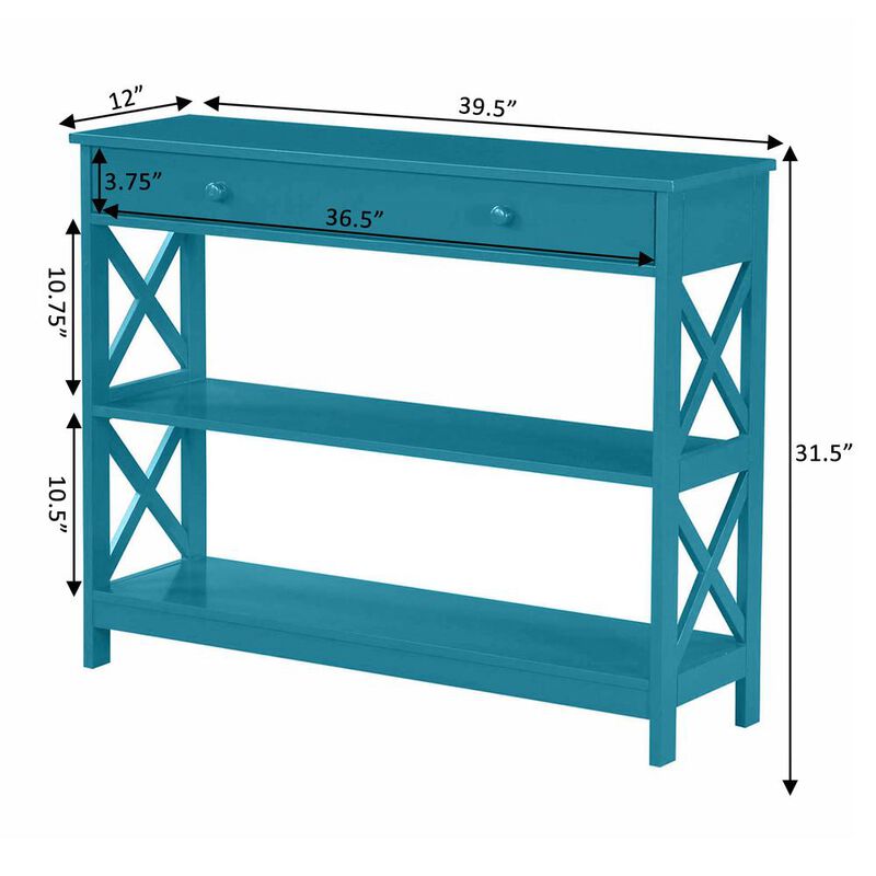 Convience Concept, Inc. Oxford 1 Drawer Console Table with Shelves