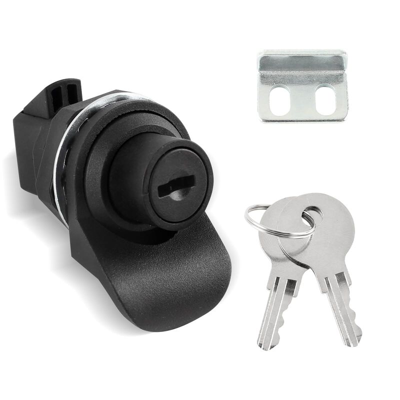 HOWDIA 1Pcs Push Button Lock Glove Box Latch, Tool Box Latch for Truck Tool Box Lock Replacement, Golf Push Cart Accessories, Ma