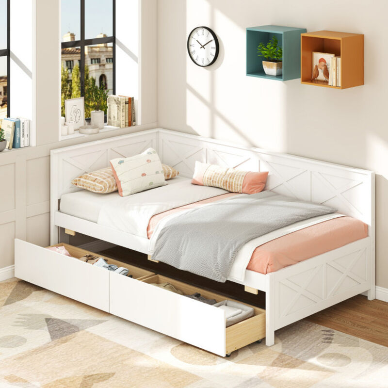 Modern Daybed with Storage Drawers &ndash; Compact Furniture Solution for Bedroom