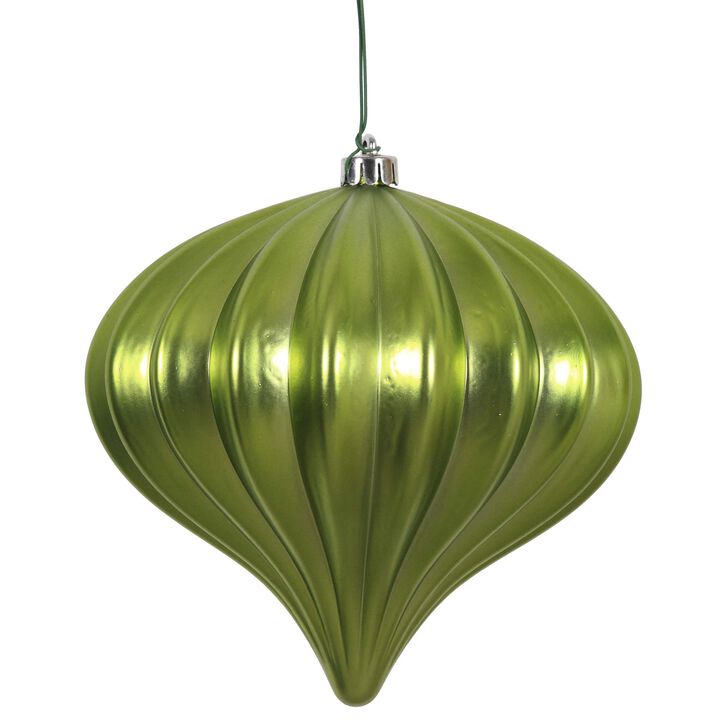 Vickerman 5.7" Lime Matte Onion Christmas Ornament, UV Treated, Set of 3