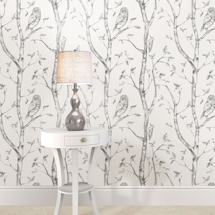 Grey Woods Peel & Stick Wallpaper