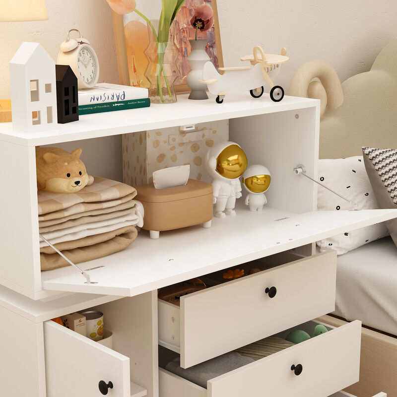 3-Drawer Dresser Creative Storage Cabinet With Robot Shape