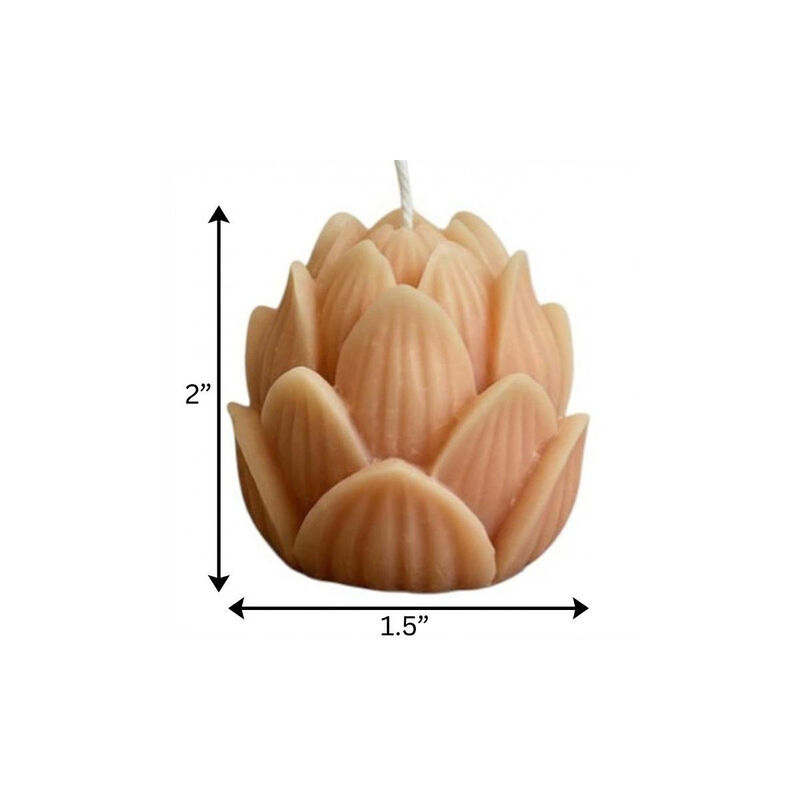 HomeRoots 2" Unscented Dimensional Flower Candle image number 3