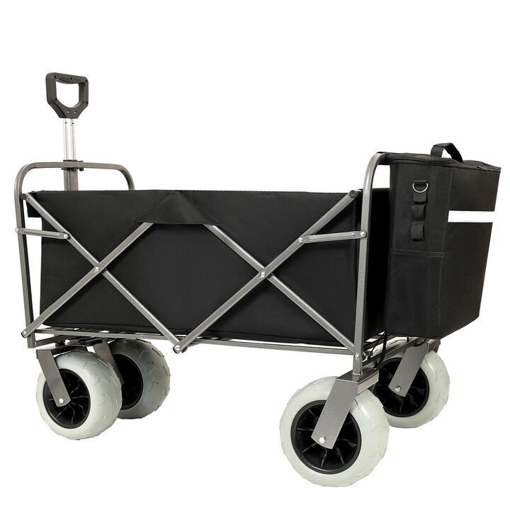 Streamdale Beach Wagon - Big Wheels, 500lbs Capacity, All Terrain, Black