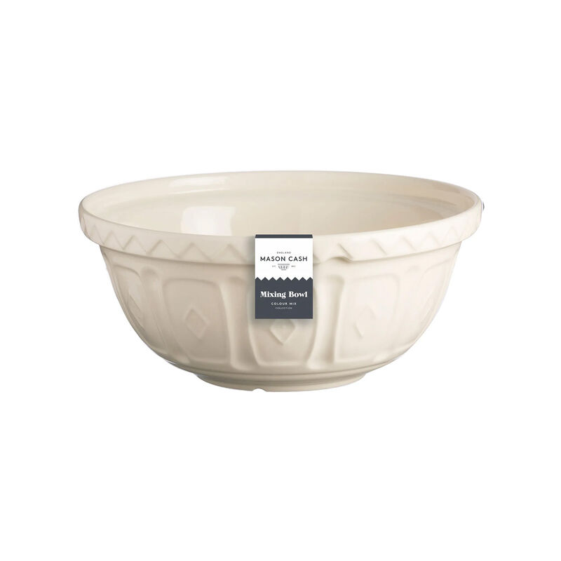 Mason Cash Color Mix Cream Size 18 Mixing Bowl, 2.85 Quart
