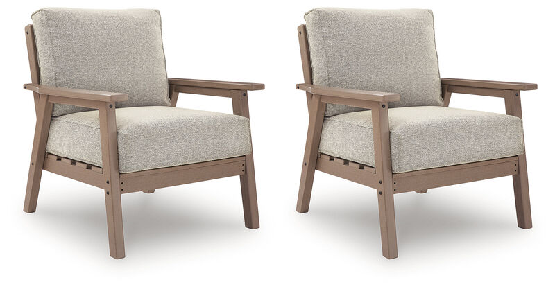 Cliffs Beach Outdoor Lounge Chair with Cushion (Set of 2) image number 0