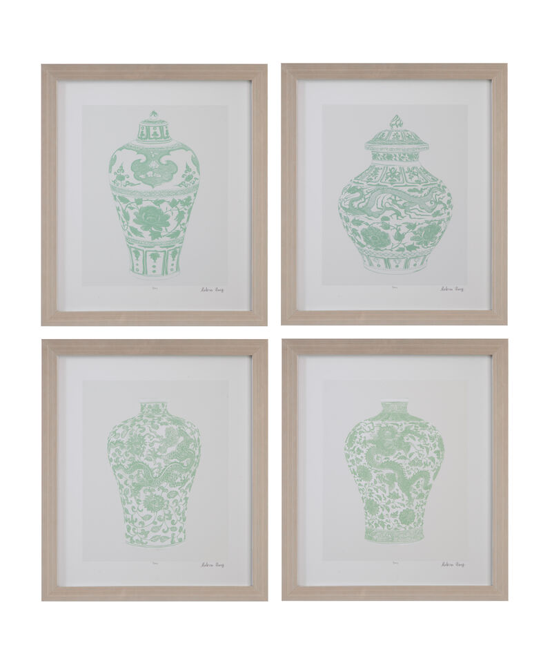 Mint Vases IV Framed Print